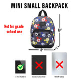 Fast Forward Disney Mickey Mouse Mini Backpack - 10" Exclusive Woven Small Backpack with Front Pocket - Adjusts to Fit Adults, Teens, Kids