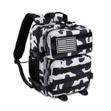 CtopxCone 12L Mini Tactical Military Backpack for Women Army Assault Pack Bag Small Rucksack with Bottle Holder Work Gym Bag - 12L Cow Print Backpack Mini Small Workout Pack