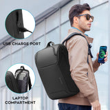 FUTURE AESTHEICS Business Laptop Backpack for Men,Women，15.6 Inch Water Resistant Travel smart Laptop Backpack Carry On Backpack with USB Charging Port，Large Business Work Durable Computer Bag