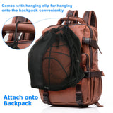 Cosmos Basketball Bag Basketball Backpack - Single Ball Mesh Storage Crossbody Sling Sackpack for Volleyball Soccer Rugby Football Equipment, Sport Bag Organizer for Gym Pool Beach & Travel Essentials