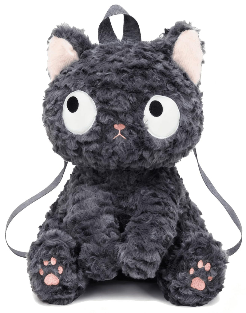 Plush Backpack for Teens Stuffed Animal Cat Bag Soft Fuzzy Kitty Design Compact Daily Use