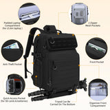 HAMBOLY Professional Camera Bag Backpack, Large Waterproof Photography Bag Case for DSLR/SLR/Mirrorless Camera with Tripod Holder/15.6’’ Laptop Compartment/Rain Cover