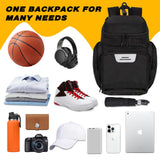 Goloni Basketball Backpack,Large Sports Bag with Ball Compartment & Shoe Compartment, Best for Basketball, Soccer, Volleyball,Gym, Travel