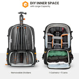 TARION Professional Camera Backpack Large - DSLR Bag with 15.6" Laptop Compartment Tripod Holder Waterproof Raincover Outdoor Hiking Travel for Men Women Photographers - PBL