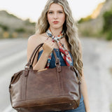 Wrangler Duffel Bag Large Travel Weekender Bag for Women Waterproof Carry on Overnight Bag for Gym,Trips,Weekends,Coffee