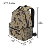 Wamika Cowboy Horse Kids Backpack Western Desert School Backpacks Boys Girls Daypack Book Bag