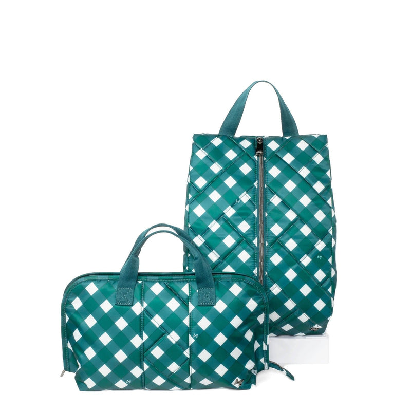 Lug Flash SE & Tuck Travel Set, GINGHAM EVERGREEN
