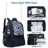 KAVIGOR Baseball Bag for Youth | Softball Backpack 50L Large Capacity with Shoe Compartment and 4 Bat Holders | Nova Flare Series