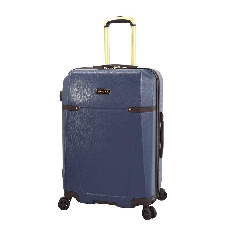 London Fog Brentwood II 25" EXPANDABLE HARDSIDE SPINNER Classic Blue