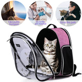 BAGLHER Cat Carrier Backpack Bubble - Fit Up to 18 Lbs - Airline-Approved Dog Backpack Carrier for Small Pets Puppies Dogs Bunny, Space Capsule Dog Carrier Backpack for Travel Outdoor Hiking, Pink