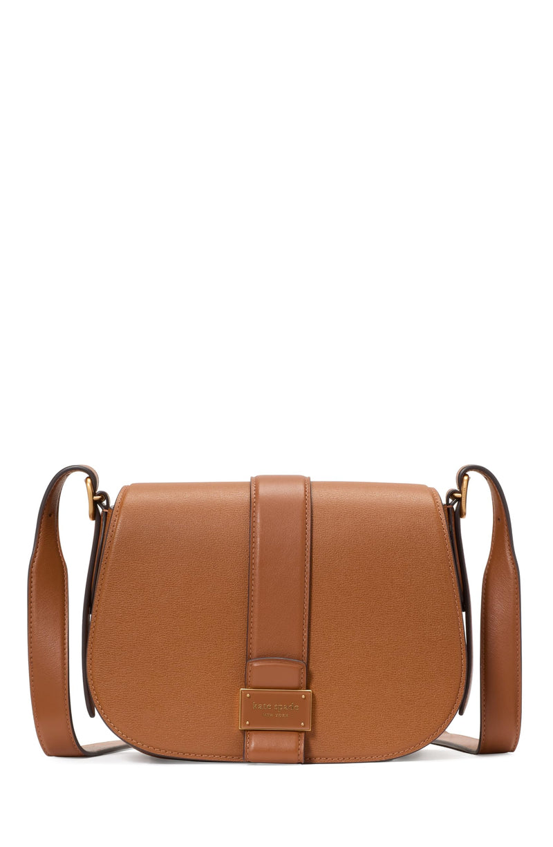 kate spade new york Nouveau Textured Leather Medium Saddle Bag