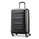 Samsonite Octiv Lightweight Hardshell 24-Inch Medium Checked Luggage -Durable Impact Resistant, 360° Aero Trac Spinner Wheels, Adjustable Telescopic Handle, Expandable, TSA Approved Lock - Black