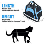 YLONG Airline Approved Pet Carrier,Soft-Sided Pet Travel Carrier for Cats Dogs Puppy Comfort Portable Foldable Pet Bag