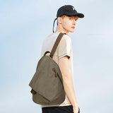 KL928 Canvas Vintage Backpack – Large Casual Daypack Outdoor Travel Rucksack Hiking Backpacks for Men Women