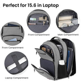 BIKROD Backpack for Men, TSA Travel Backpack, College Backpacks Water Resistant Back Pack with USB Charging Port, Business Anti Theft Durable Computer Bag Gifts Fits 15.6 Inch Laptop, Grey