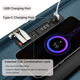 Cllson Carry on Luggage Expandable Travel Luggage Top Opening Suitcase with TSA Lock and Usb Built in,Rolling Suitcases with Spinner Wheels,PC Hard Shell Suitcases Airline Approved for valentine Gifts