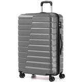 Coolife Expandable Large Checked Luggage with Spinner Wheels, Hard Shell Suitcase TSA Lock Rolling Travel Luggage 28-inch,Gray