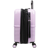 World Traveler Dejuno Tonal 2-Piece Polycarbonate Lightweight Hardside Expandable Spinner Luggage Set with TSA Lock - Lavender (20 & 28)
