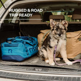 RTIC Road Trip Duffle Bag for Men and Women, Traveling Tote for Camp, Travel, Gym, Weekender, Camping, Overnight, Carry On, Sports, Spacious, Water Resistant, Medium, Olive & Beach