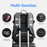 MARK RYDEN Travel Backpack for Men, 40L Airline Approved Carry on Backpack with USB Charging Port, 17.3 Inch Waterproof Business Laptop Backpack