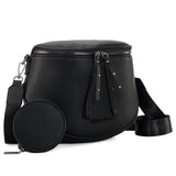 Montana West Crossbody Bags Bum Bag for Women Large Sling Bag with Adjustable Strap and Coin Purse, MWC-285BK