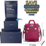 17X13X8 Inches JetBlus Airlines Personal Item Under Seat Duffel Bag Suitable for Major Airlines Including Spirit, Jetblue, Frontier, and American - Duffel Bag Design (Pink)