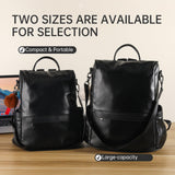 CHERUTY Women Backpack Purse PU Leather Anti-theft Casual Shoulder Bag Fashion Ladies Satchel Bags(Black)