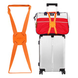 VVILL Bag Bungee, Luggage Straps Suitcase Adjustable Belt - Lightweight and Durable Travel Bag Accessories (Orange)