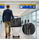 Heavy Duty Large Travel Garment Bag for Hanging Clothes, Zippered Clothing Storage with Multiple Pockets, Breathable Fabric for Dresses and Suits, Moving and Closet Organizer, Black