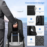 17.3 Inch Laptop Backpack for Travel Work Office College, 30L Water Resistant Casual Daypack, Lightweight Computer Backpack for Men Women, Business Laptop Bag with USB Charging Port - Black