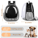 Cat Carrier Backpack, Cat Carrier Backpack for Small Medium Cat Puppy Dog, Transparent Space Capsule Pat Carrier Backpack, Airline-Approved Pet Carrier, Designed for Travel Hiking Walking Camping