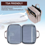 KROSER 17 Inch Laptop Briefcase Bag - Expandable Computer Case With Anti Theft, Waterproof Messenger Shoulder Bag for Business, Office, Travel - Pink