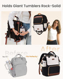 LOVEVOOK Laptop Backpack for Women with Giant Tumbler Holder Pocket, 15.6 inch Travel Work Backpack Purse for Nurse Teacher, Waterproof School Bag College Bookbag Cute Casual Daypack for Girls