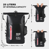 kooldaiwangwang Waterproof Backpack, Waterproof Backpack That Can Float, Suitable for Kayaking And Beach Activities, Outdoor Moisture-Proof Bag