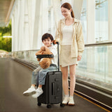 DTA Nova 20-inch Carry On Luggage for Kids with Seat, Mom's Must-Have Suitcase Stroller, Adjustable Handle, Hard Shell PC Suitcase for Family