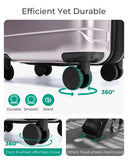 BAGSMART Carry On Luggage 22x14x9 Airline Approved with Spinner Wheels,Lightweight 20 Inch Luggage with TSA Lock,Expandable Hard Shell Carry On Suitcases for Men Women,Rose Purple