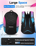 FEILOONG Basketball Backpack Bag with Ball Holder Shoes Compartment, Large Basketball Accessories Sports Gym Bag Fits Football Volleyball