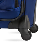SwissGear Sion Softside Expandable Luggage – Medium Checked Suitcase with 360 Degree Wheels & Retractable Handle – 25 Inch, Perfect for 1-7 Night Trips – Blue