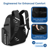 KAVIGOR Baseball Bag for Youth and Adult, Softball Bag 50L Large Capacity Holds 4 Bats, Equipment Backpack with Shoes Compartment