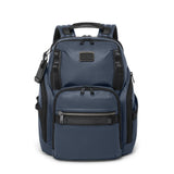 Tumi Mens Search Backpack Navy Coated Canvas One Size