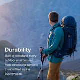 Osprey Kestrel 48L Men's Backpacking Backpack, Bonsai Green, S/M