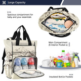 Jihqo Diaper Bag Backpack West Desert with Cowboys Travel Diaper Bags for Women, 10L Functional Baby Changing Bag with Insulted Pockets, Stroller Straps