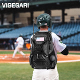 VIGEGARI Youth Baseball Backpack - Adults Bat Bag, Softball Equipment & Accessories Holder for Bat, Glove, Helmet, Shoes