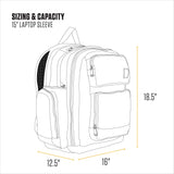 Carhartt 28L Dual-Compartment Backpack, Durable Pack with Laptop Sleeve and Duravax Abrasion Resistant Base, Navy