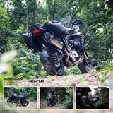 Rhinowalk Motorcycle Saddlebags 28L(14L*2) Waterproof Motorbike Side Bags, Travel Luggage Panniers with Shoulder Strap for Adventure & Sport Motorcycle Racks, 1 Pair