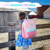 VX VONXURY Toddler Backpack for Boys Age 2-6，Small Kids Preschool Book Bag for Kindergarten Girls Fit A4 Folder