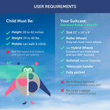 Lugabug Travel Seat for Kids, The Original and Patented Ride-On Suitcase for Toddlers, Child Carrier for Carry-On Luggage, Family Airport Travel Made Easy (Suitcase not Included)