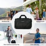 Hanke Underseat Carry On luggage Bags for Travel, Foldable Travel Bags for Women, Soft Lightweight Personal Item Travel Bag Small Carry On Bags for Airplanes, Travel Tote Bags for Women Men.（Black）