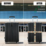 Nuxovilar Luggage Straps of 2 Set Travel Elements, Durable Material 1.96*70.86 Inches of 2 Set for Suitcases, Travel Must-Haves for 22-28 Inch Luggage, Ideal for International Trips, Beach Vacations