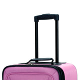Rockland Fashion Softside Upright Luggage Set, Expandable, Pink, 2-Piece (14/19)